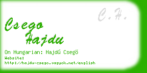 csego hajdu business card