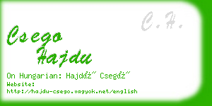 csego hajdu business card